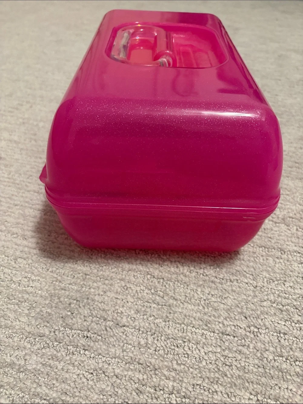 Caboodles Hot Pink with Sparkles Makeup Storage